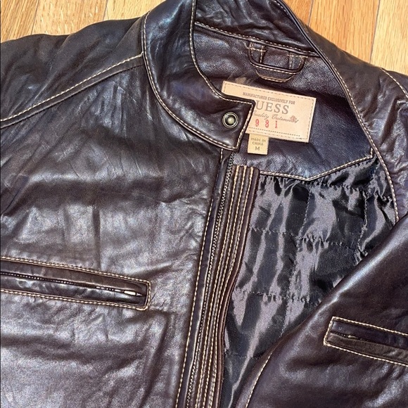 Guess leather jacket. - Picture 2 of 3